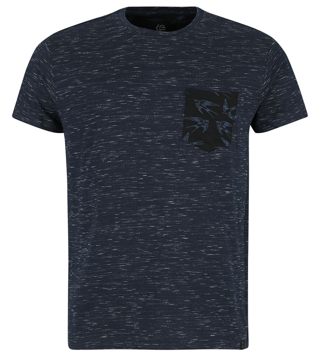 Indicode T-Shirt - INBlaine - M bis XXL - für Männer - Größe XXL - navy