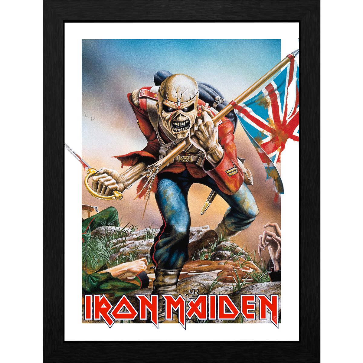 Levně Iron Maiden Trooper Eddie Zarámovaný obraz standard