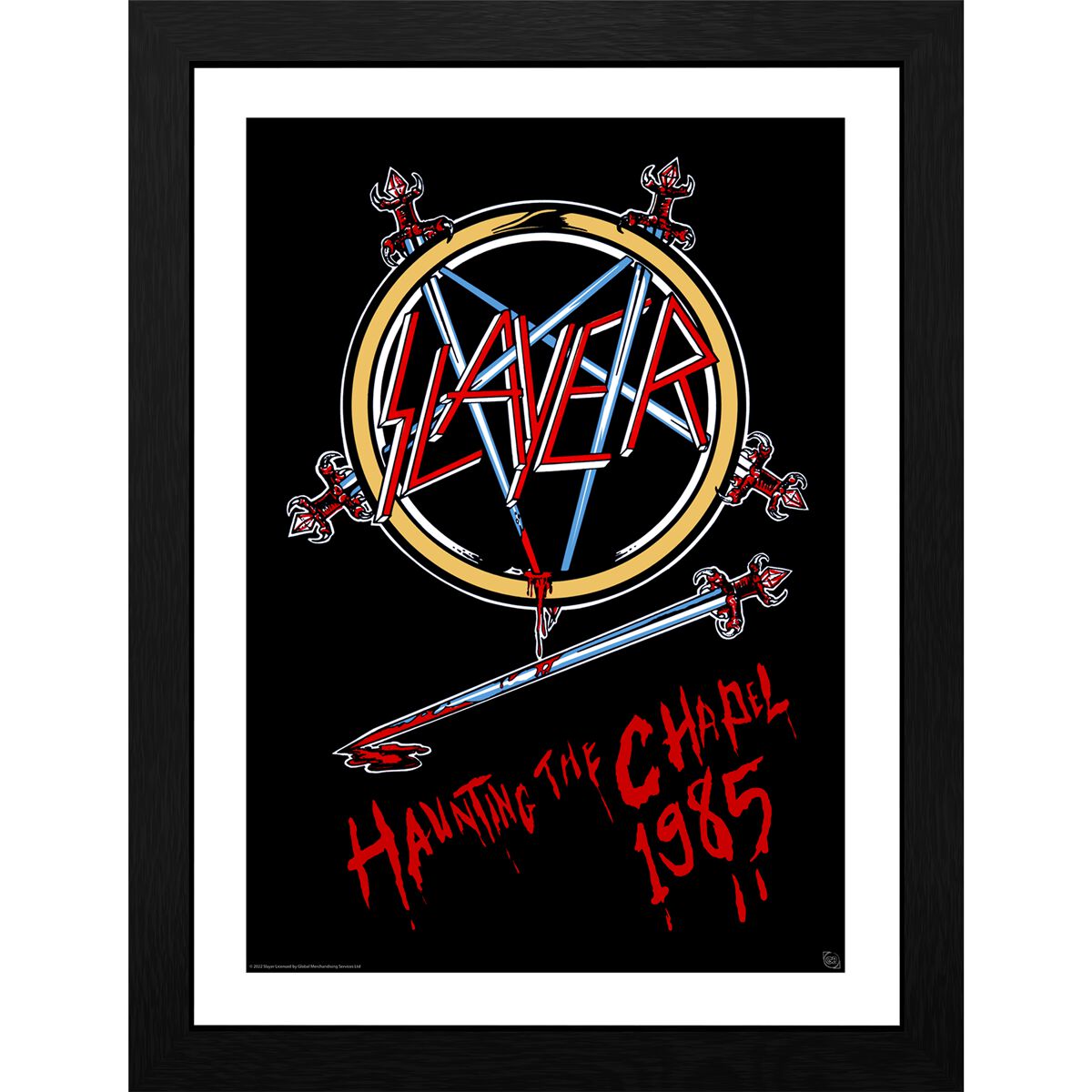 Slayer Haunting The Chapel Poster multicolor