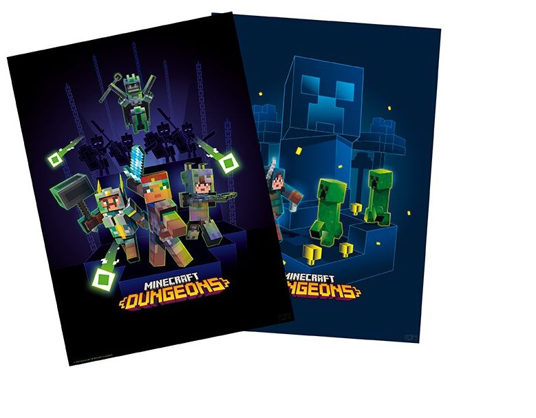 Levně Minecraft Sada 2 Chibi plakátů sada plakátu vícebarevný
