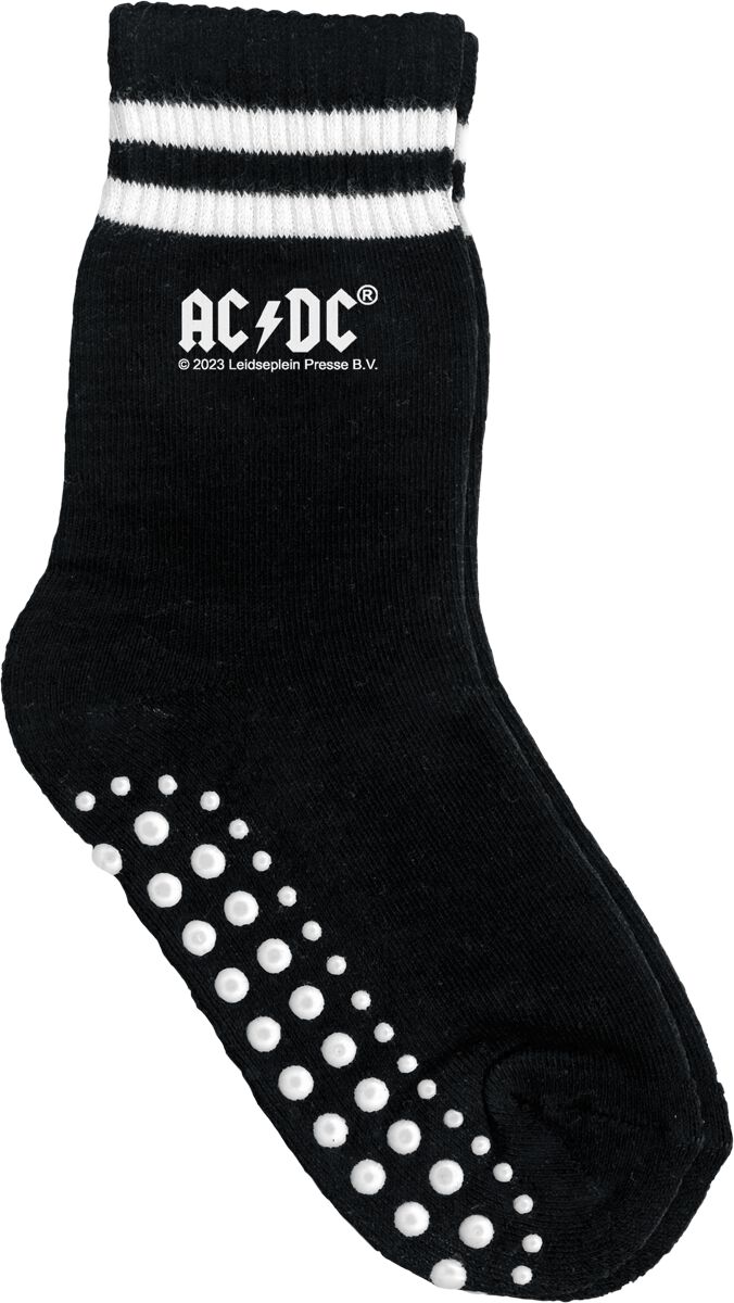 AC/DC Socken für Kinder - Metal-Kids - Logo - für Mädchen & Jungen - schwarz  - Lizenziertes Merchandise!