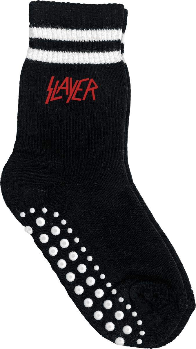 Slayer Socken für Kleinkinder - Metal-Kids - Logo - für Mädchen & Jungen - schwarz  - Lizenziertes Merchandise!