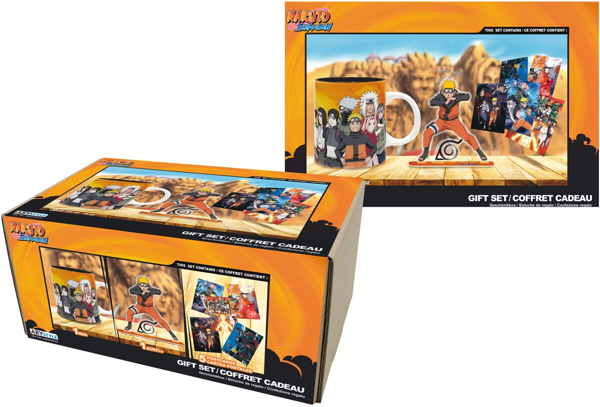 Naruto - Shippuden - Geschenk-Set - Fanpaket - multicolor