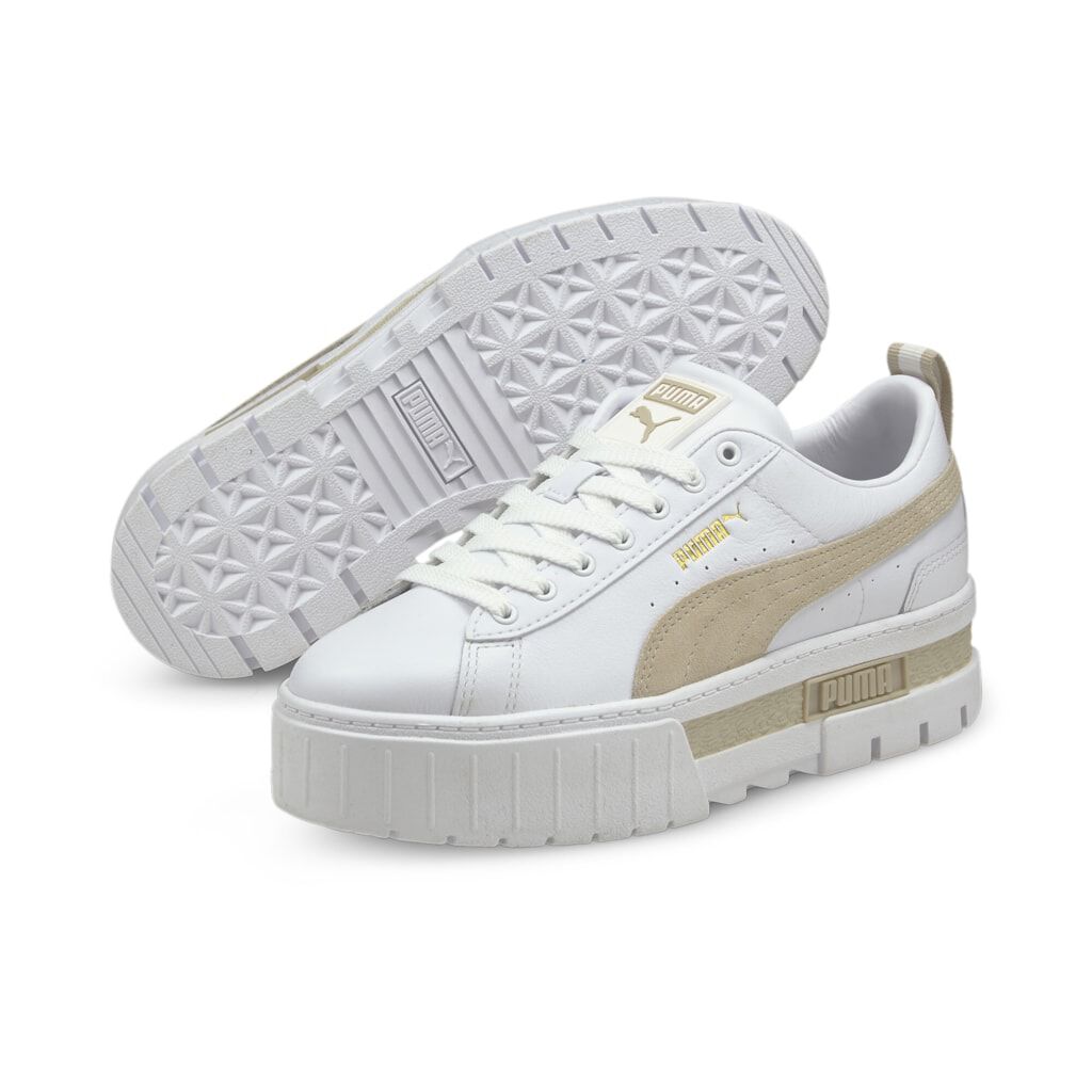 Puma Sneaker - Mayze Lth Wns - EU36 bis EU41 - für Damen - Größe EU39 - weiß