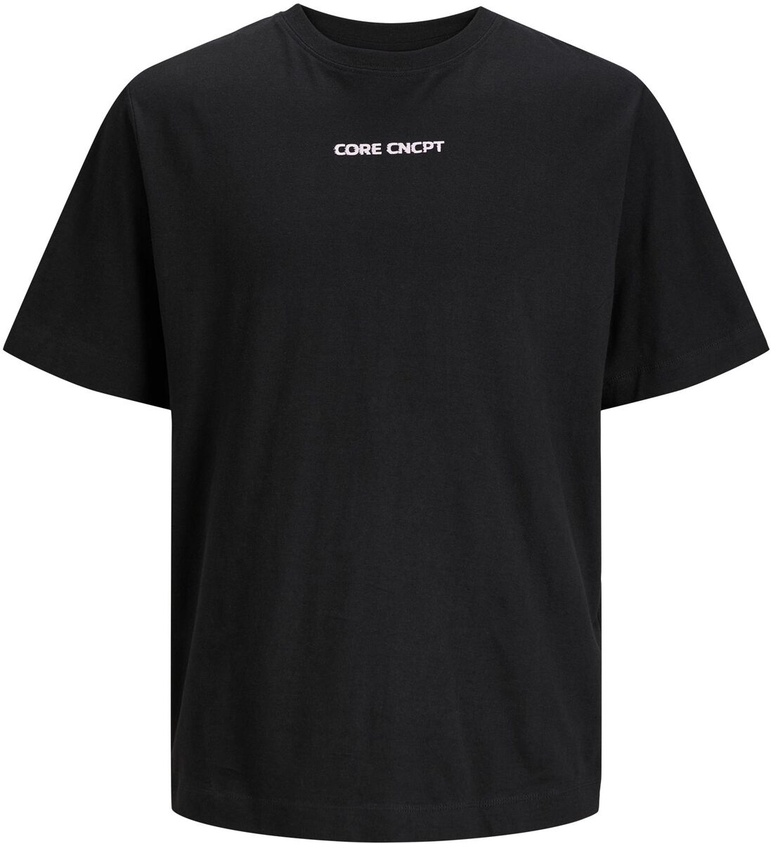 Jack & Jones Junior T-Shirt für Kinder - JCOStagger Tee SS Crew Neck JNR - für Jungen - schwarz