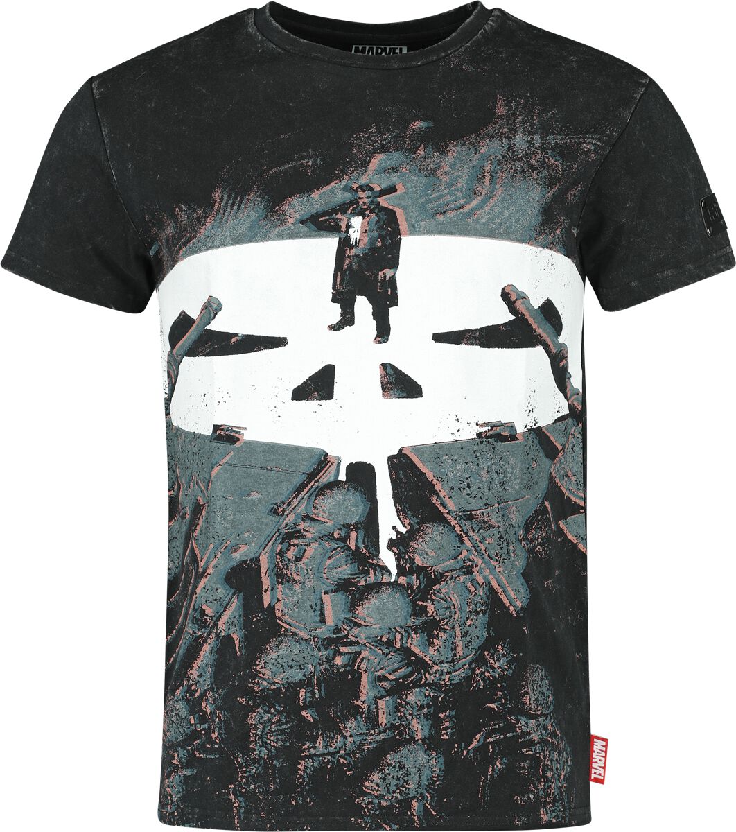 The Punisher - Disney T-Shirt - Skull - S bis XXL - für Männer - Größe L - schwarz  - EMP exklusives Merchandise!