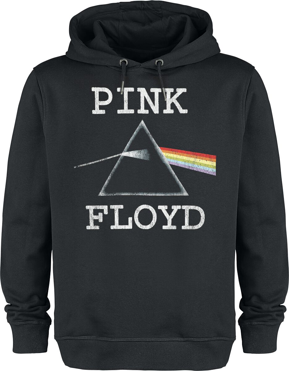 Pink Floyd Kapuzenpullover - Amplified Collection - Dark Side Of The Moon - S bis 3XL - für Männer - Größe L - schwarz  - Lizenziertes Merchandise!
