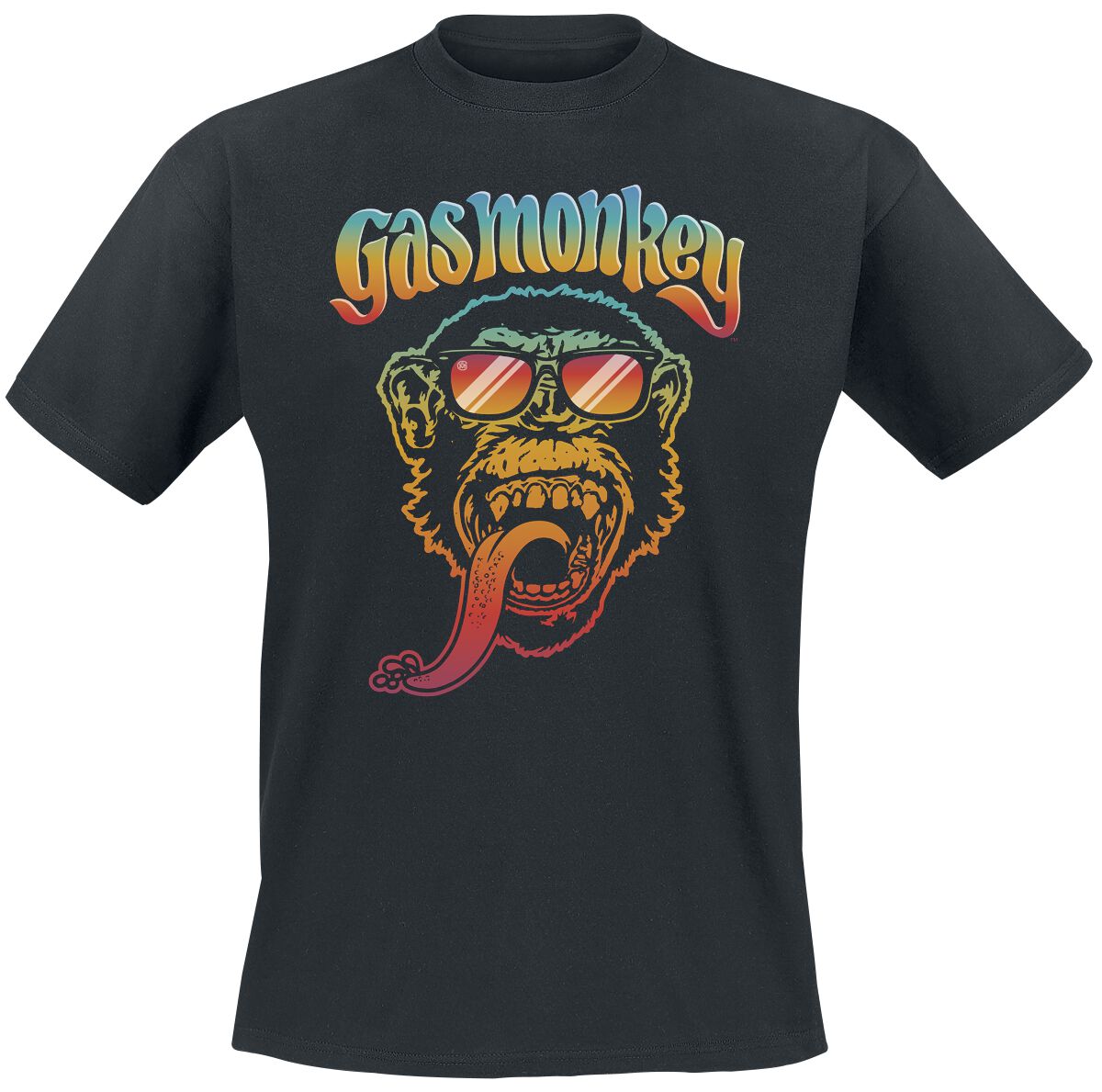 Gas Monkey Garage T-Shirt - S - für Männer - Größe S - schwarz  - Lizenzierter Fanartikel