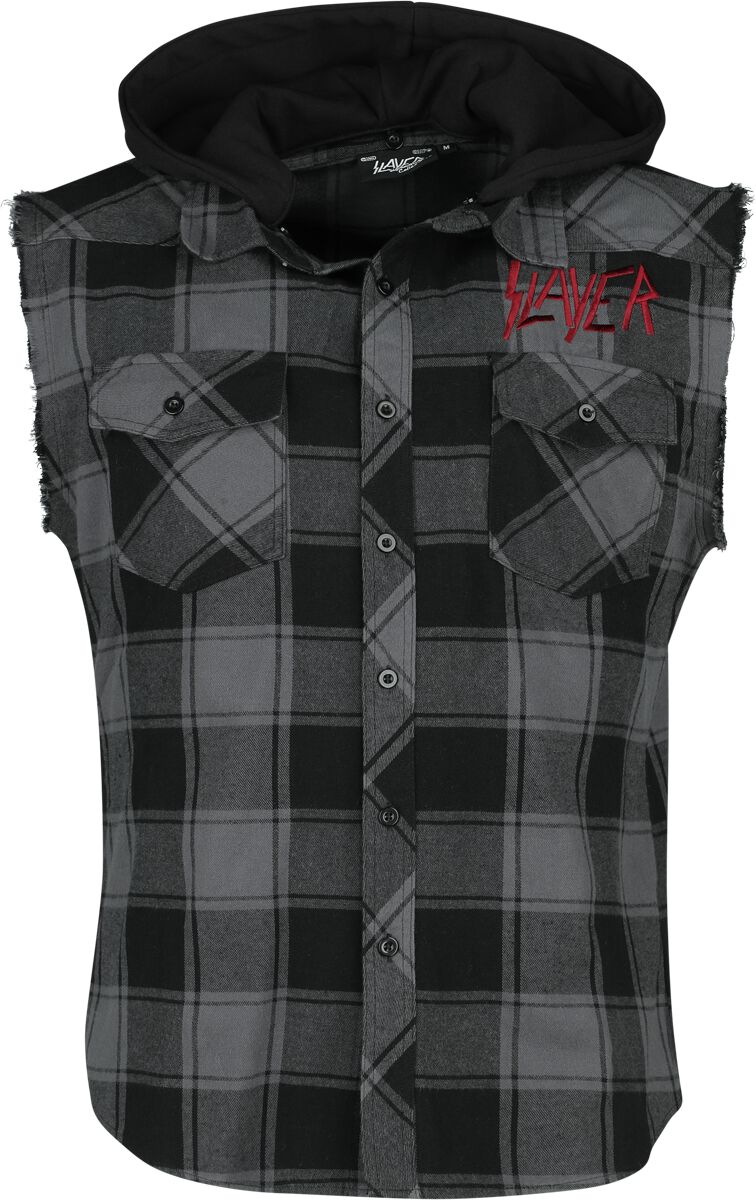 Slayer Kurzarmhemd - EMP Signature Collection - M bis XXL - für Männer - Größe XXL - schwarz/grau  - EMP exklusives Merchandise!