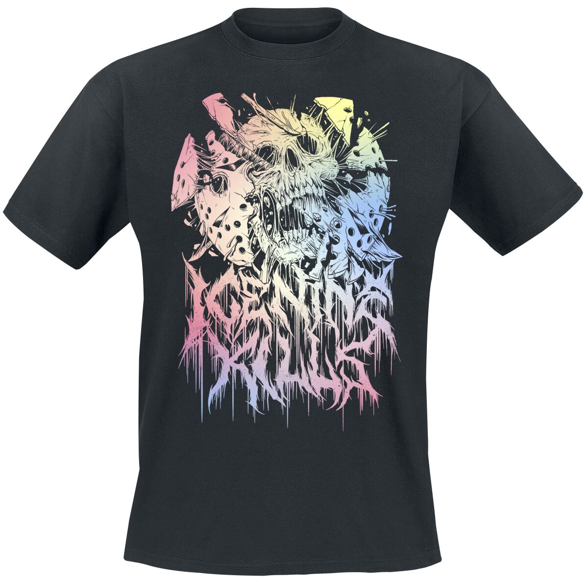 Ice Nine Kills Pastel Skull T-Shirt schwarz in 4XL