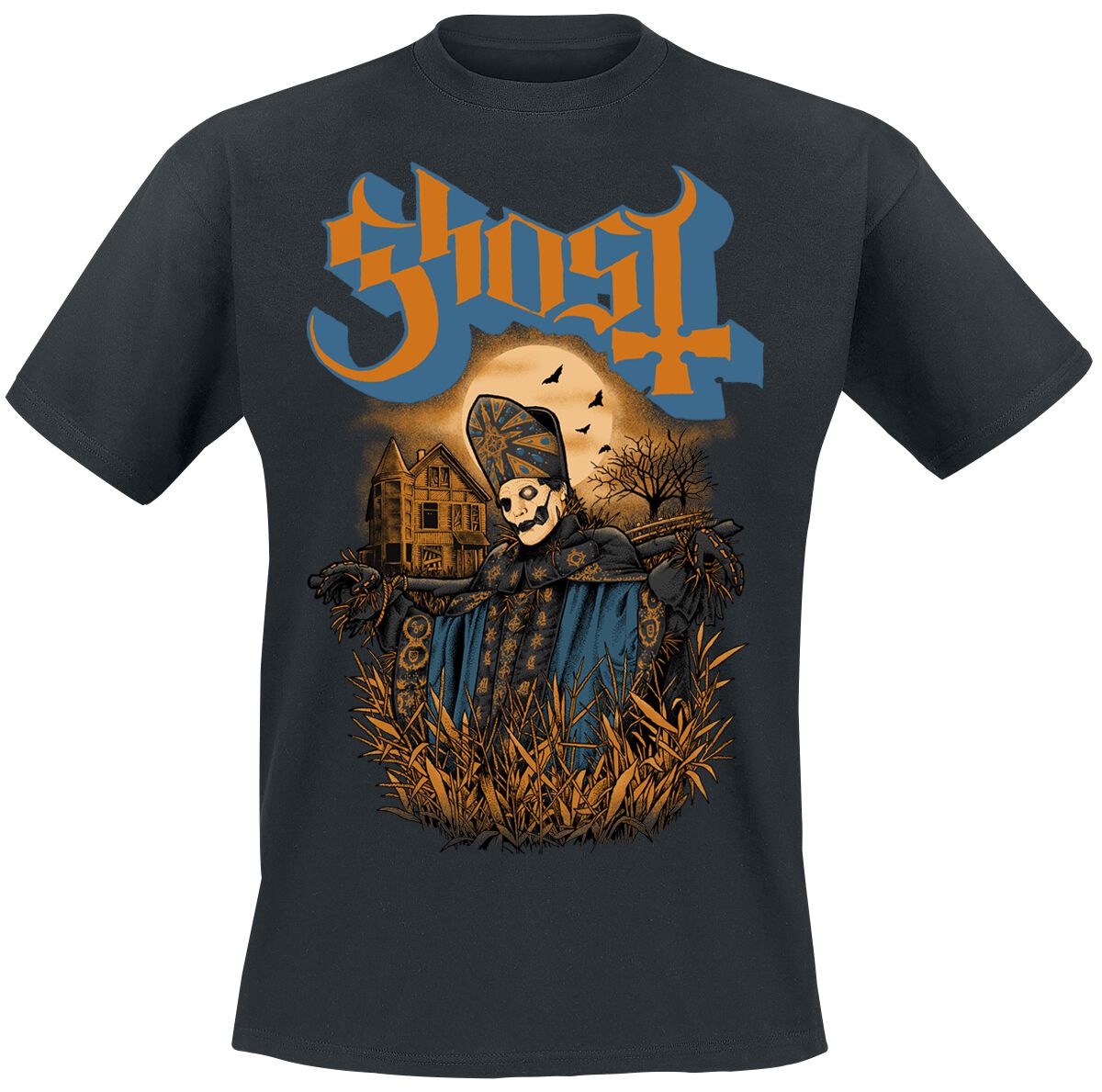 Ghost T-Shirt - Scarecrow - L bis XXL - für Männer - Größe L - schwarz  - Lizenziertes Merchandise!