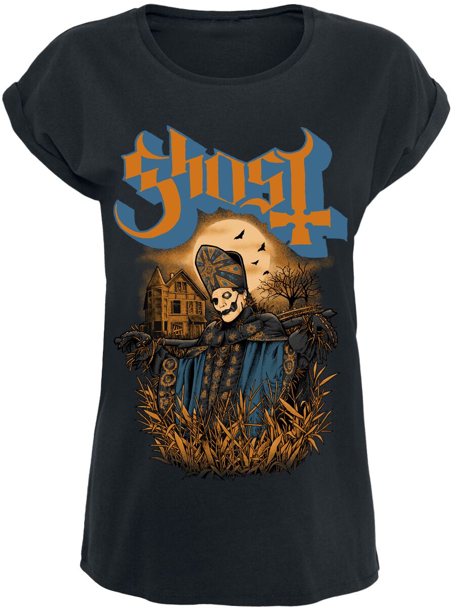 Ghost T-Shirt - Scarecrow - XL - für Damen - Größe XL - schwarz  - Lizenziertes Merchandise!