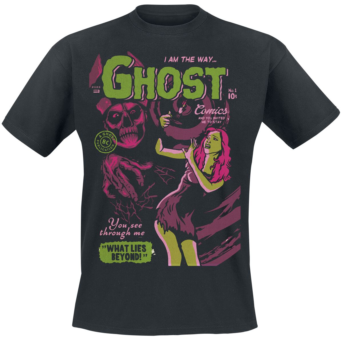 Ghost T-Shirt - Jiggalo Of Megiddo Comic - S bis 4XL - für Männer - Größe 4XL - schwarz  - Lizenziertes Merchandise!