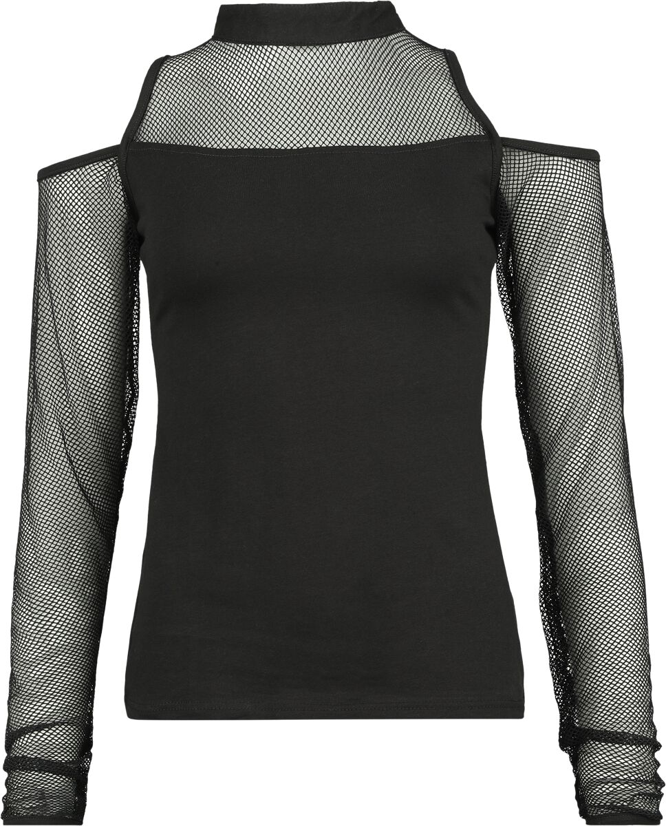 Poizen Industries Langarmshirt - Inez Top - XS bis XXL - für Damen - Größe S - schwarz