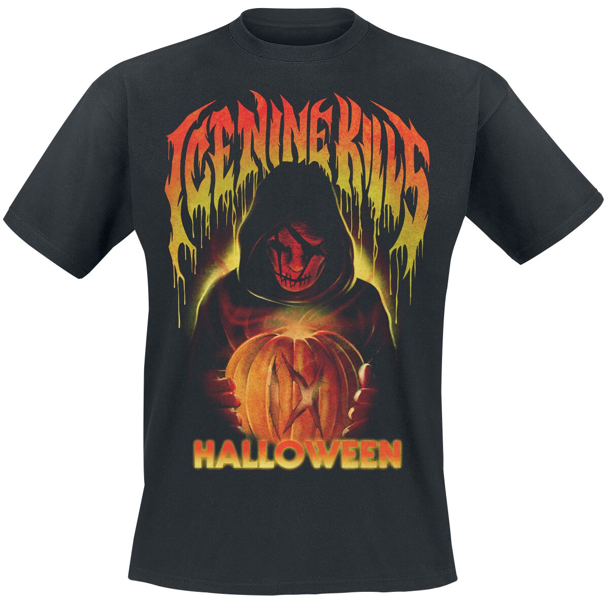 Ice Nine Kills T-Shirt - Halloween Pumpkin - S bis XXL - für Männer - Größe S - schwarz  - Lizenziertes Merchandise!