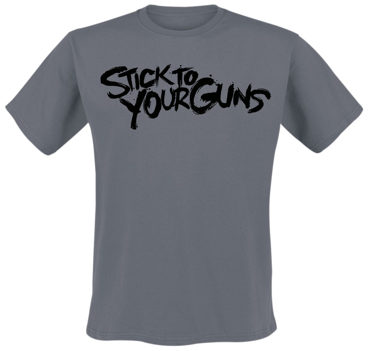 Levně Stick To Your Guns Logo Tričko charcoal