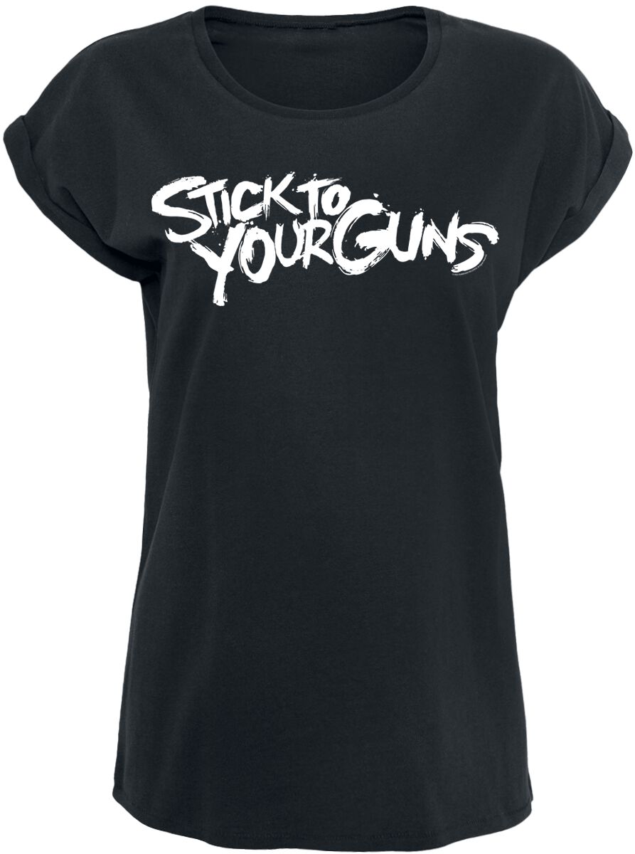 Levně Stick To Your Guns Logo Dámské tričko černá