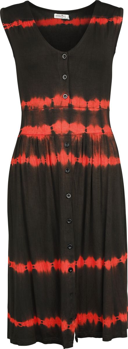 Image of Miniabito di Innocent - Ione dress - XS a 4XL - Donna - nero/rosso