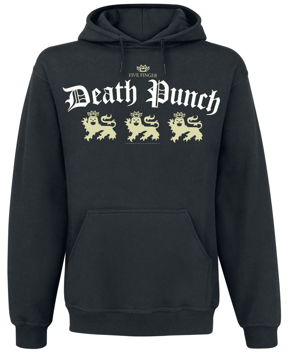 Five Finger Death Punch Kapuzenpullover - Lionheart - S bis 5XL - für Männer - Größe 3XL - schwarz  - Lizenziertes Merchandise!