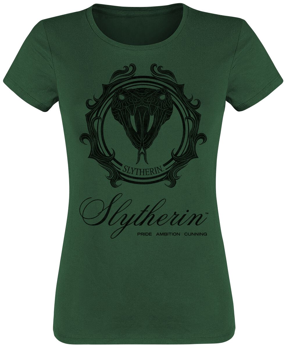 Levně Harry Potter Slytherin Dámské tričko zelená