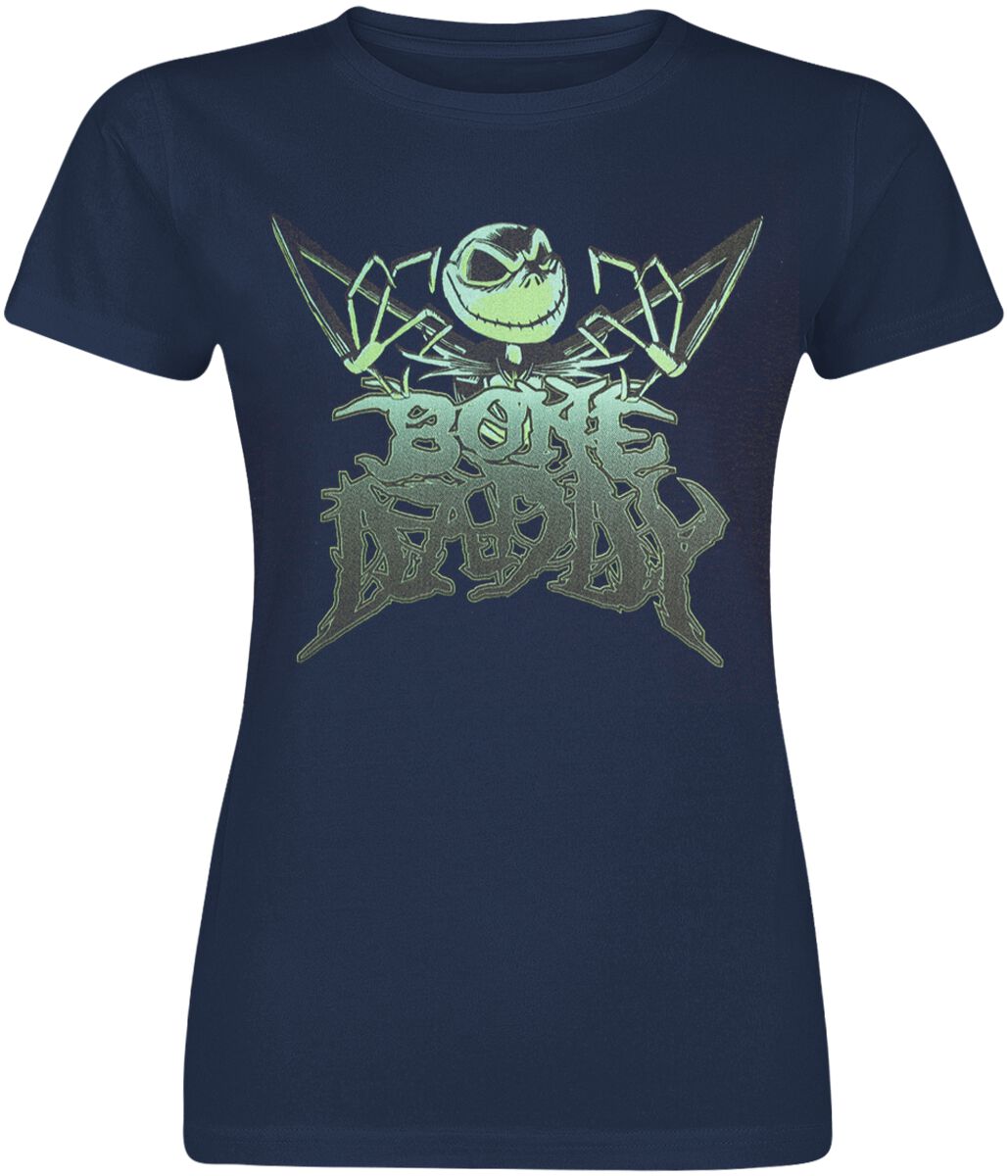Image of T-Shirt Disney di Nightmare Before Christmas - Bone Daddy - S a L - Donna - blu