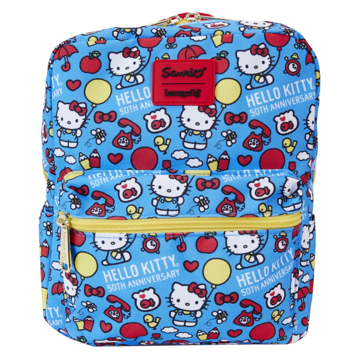 Hello Kitty - Loungefly - Classic AOP Nylon Square (50th Anniversary) - Rucksack - multicolor