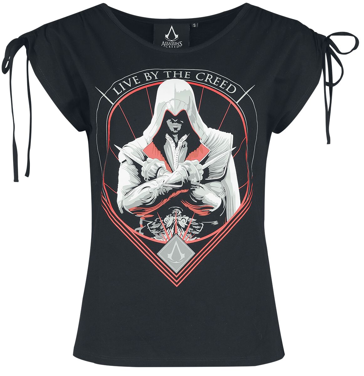Assassin`s Creed - Gaming T-Shirt - Ezio - S bis XXL - für Damen - Größe XL - schwarz  - EMP exklusives Merchandise!