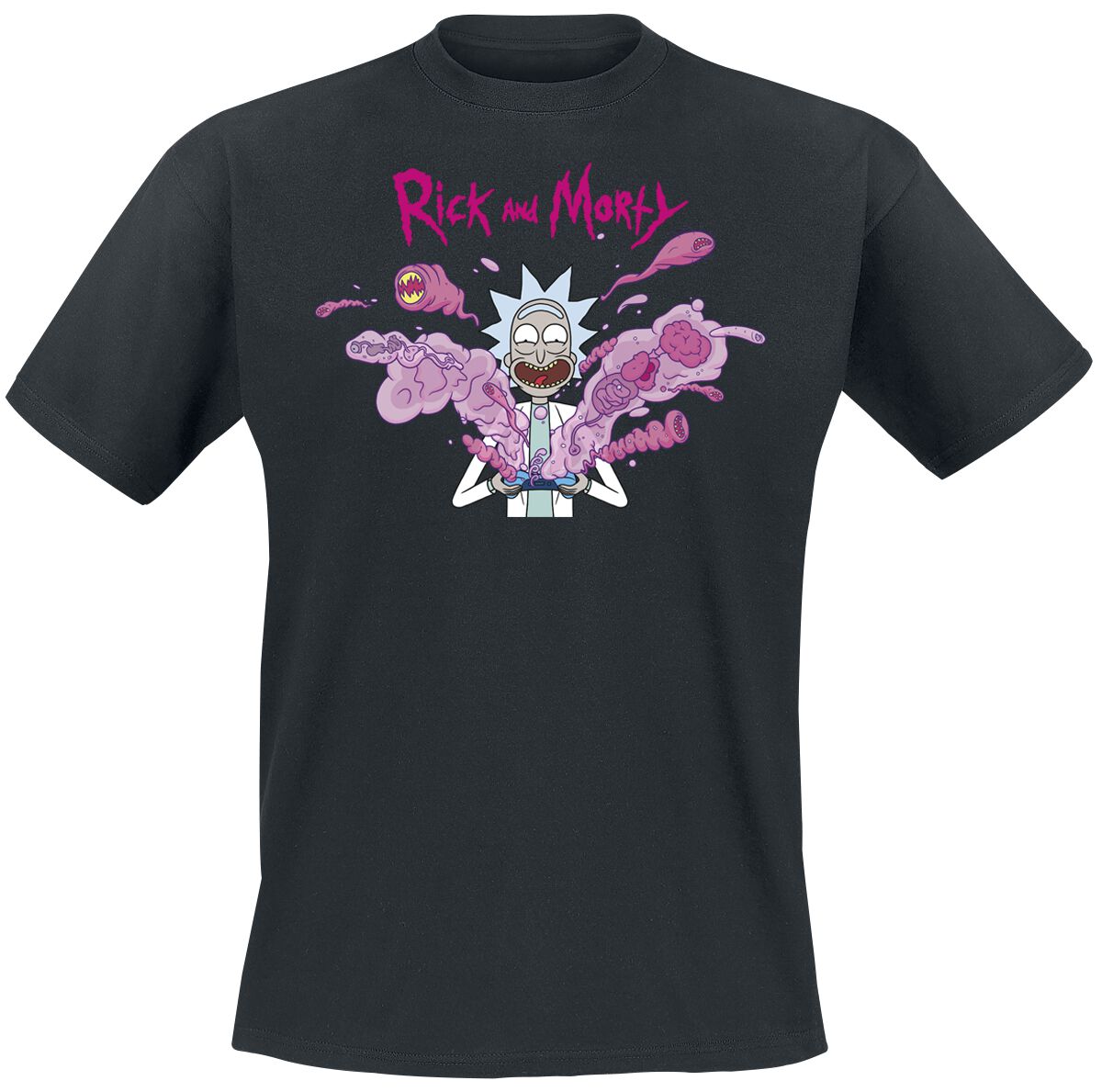 Rick And Morty Rick - Explosion T-Shirt schwarz in M