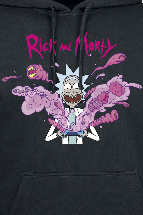 Rick And Morty Kapuzenpullover - Rick - Explosion - M bis L - für Männer - Größe L - schwarz  - EMP exklusives Merchandise!