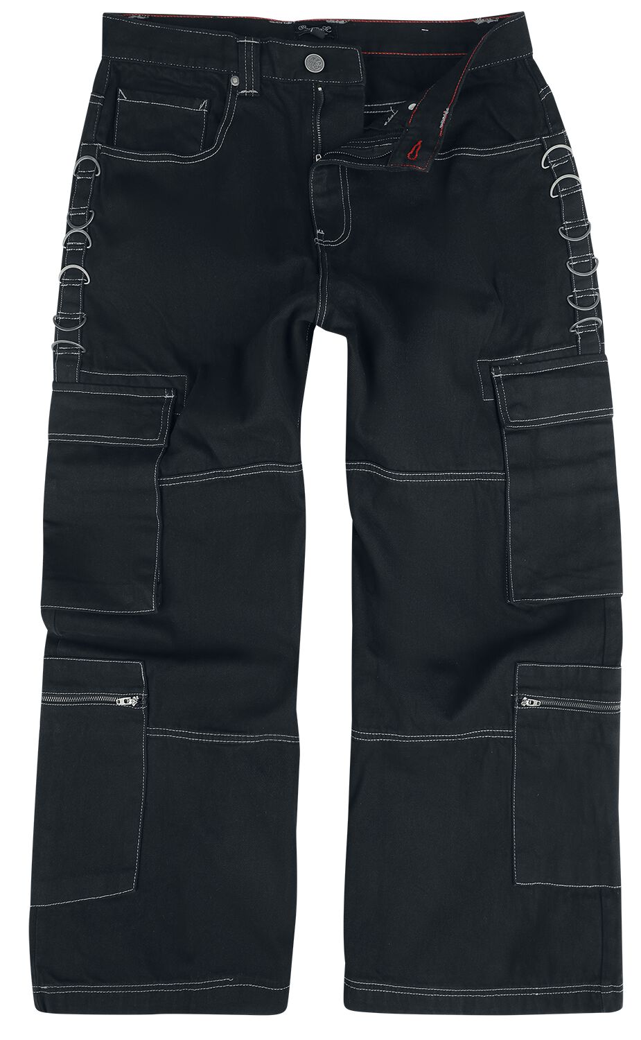 Levně Chet Rock Monaghan Utility Jeans Baggy kalhoty černá