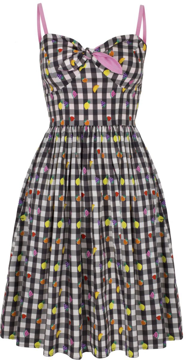 Image of Abito media lunghezza Rockabilly di Hell Bunny - Fruitylou Dress - XS a XL - Donna - multicolore