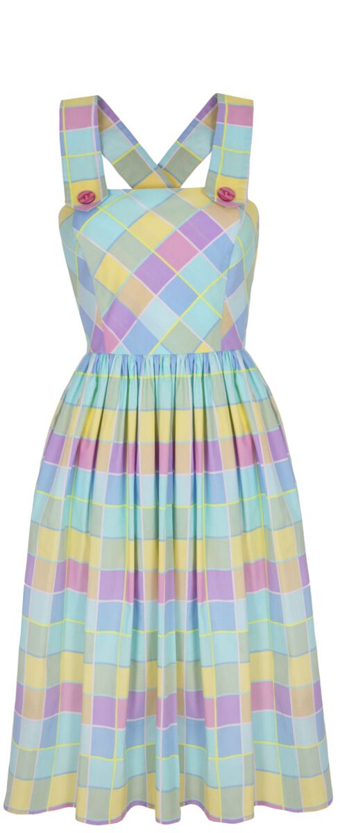 Hell Bunny Skye Midi Dress Mittellanges Kleid multicolor in XL