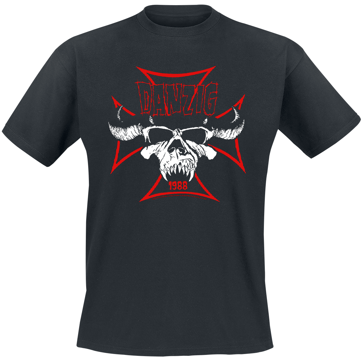 Danzig - Cross Skull - T-Shirt - schwarz