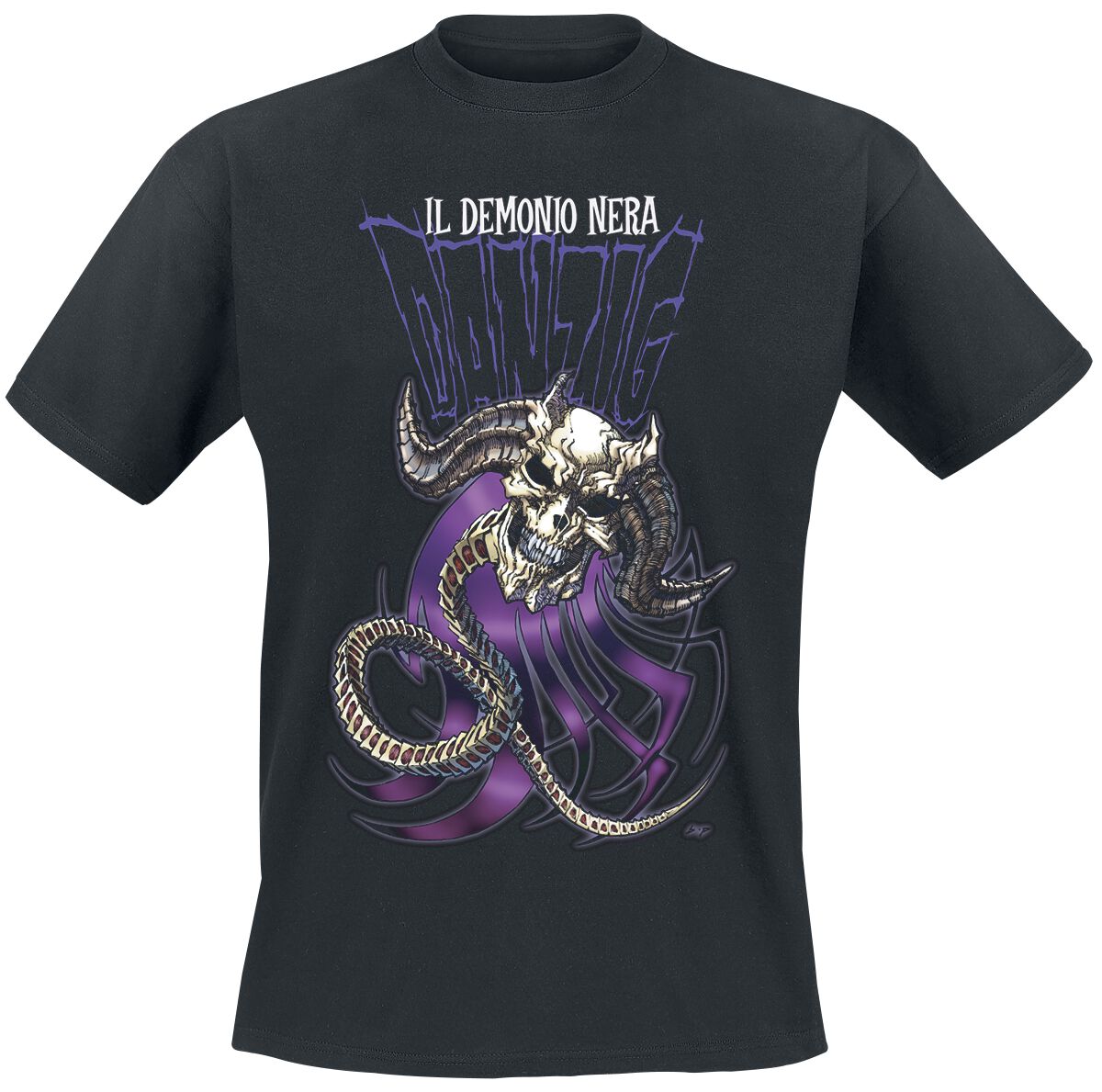 Danzig T-Shirt - Il Demonio Nera - S bis XL - für Männer - Größe XL - schwarz  - Lizenziertes Merchandise!