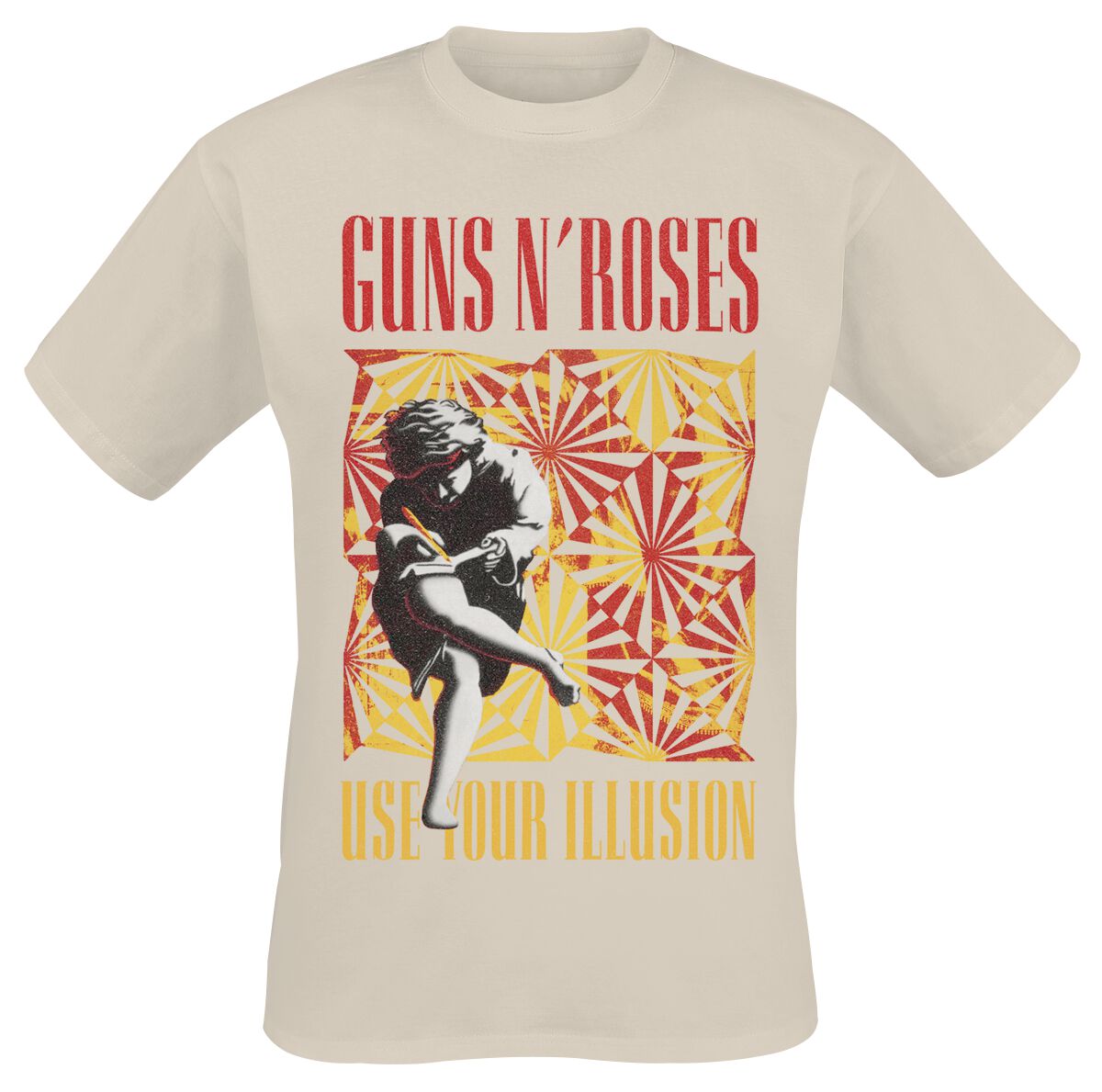 Levně Guns N' Roses Use Your Illusion Tričko písková