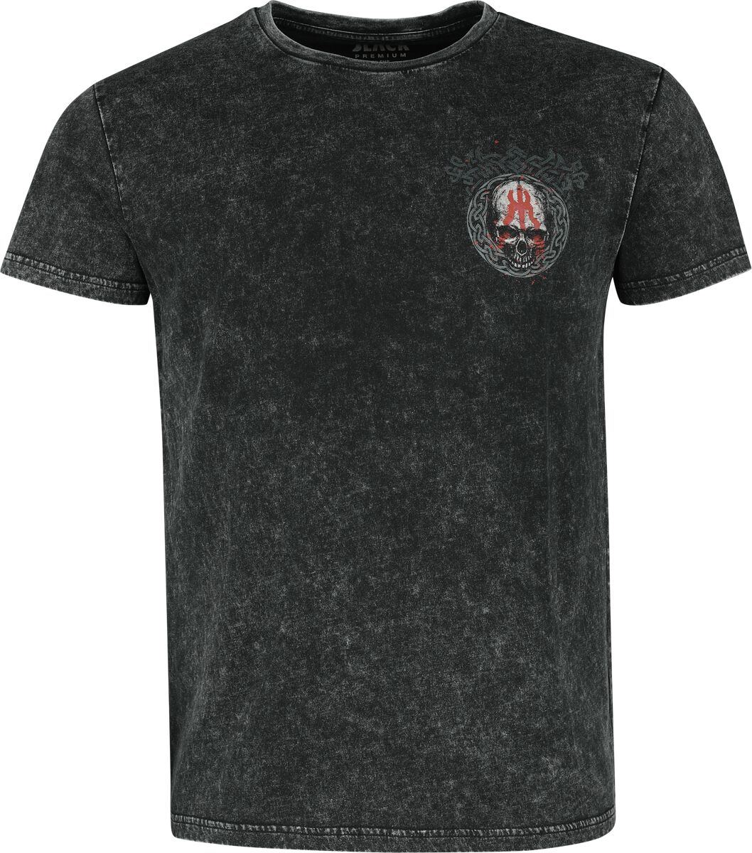 Black Premium by EMP T-Shirt With Skull Print T-Shirt schwarz in L