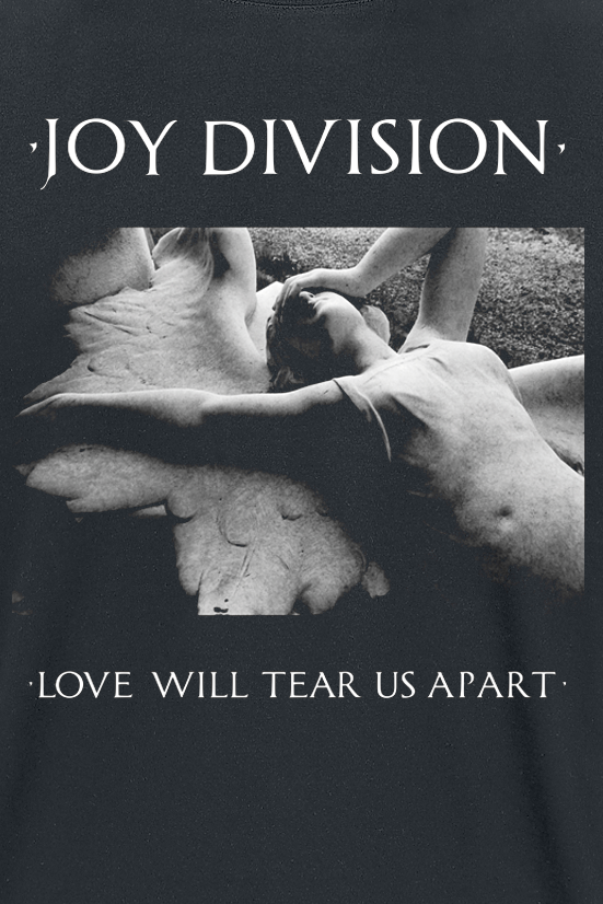 Joy Division T-Shirt - Love Will Tear Us Apart - S bis XXL - für Männer - Größe S - schwarz  - Lizenziertes Merchandise!