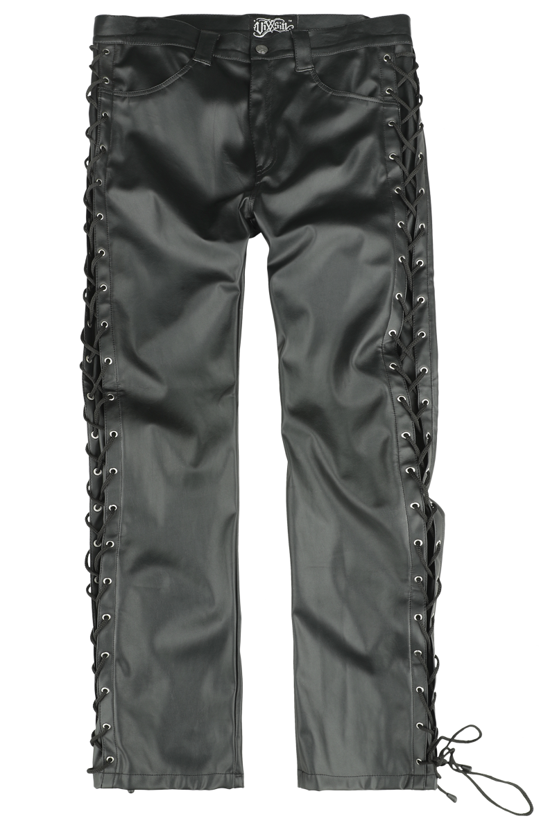 Vixxsin - Maximus Pants - Kunstlederhose - schwarz