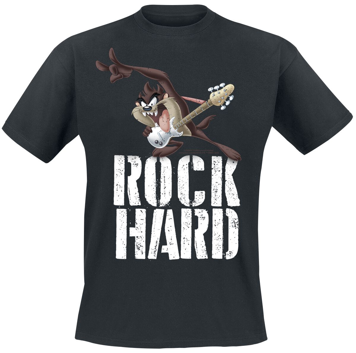 Looney Tunes Taz - Rock Hard T-Shirt schwarz in L