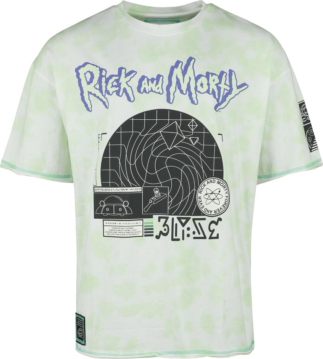 Rick And Morty Goodbye Moonmen T-Shirt grün in XL