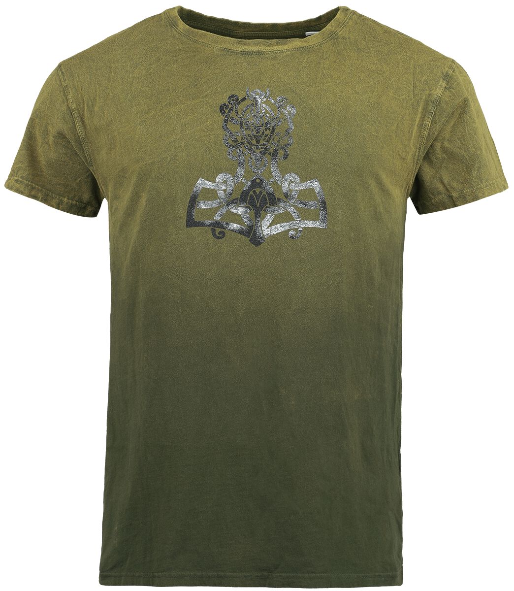Outer Vision T-Shirt - Norse - S bis 4XL - für Männer - Größe 4XL - grün