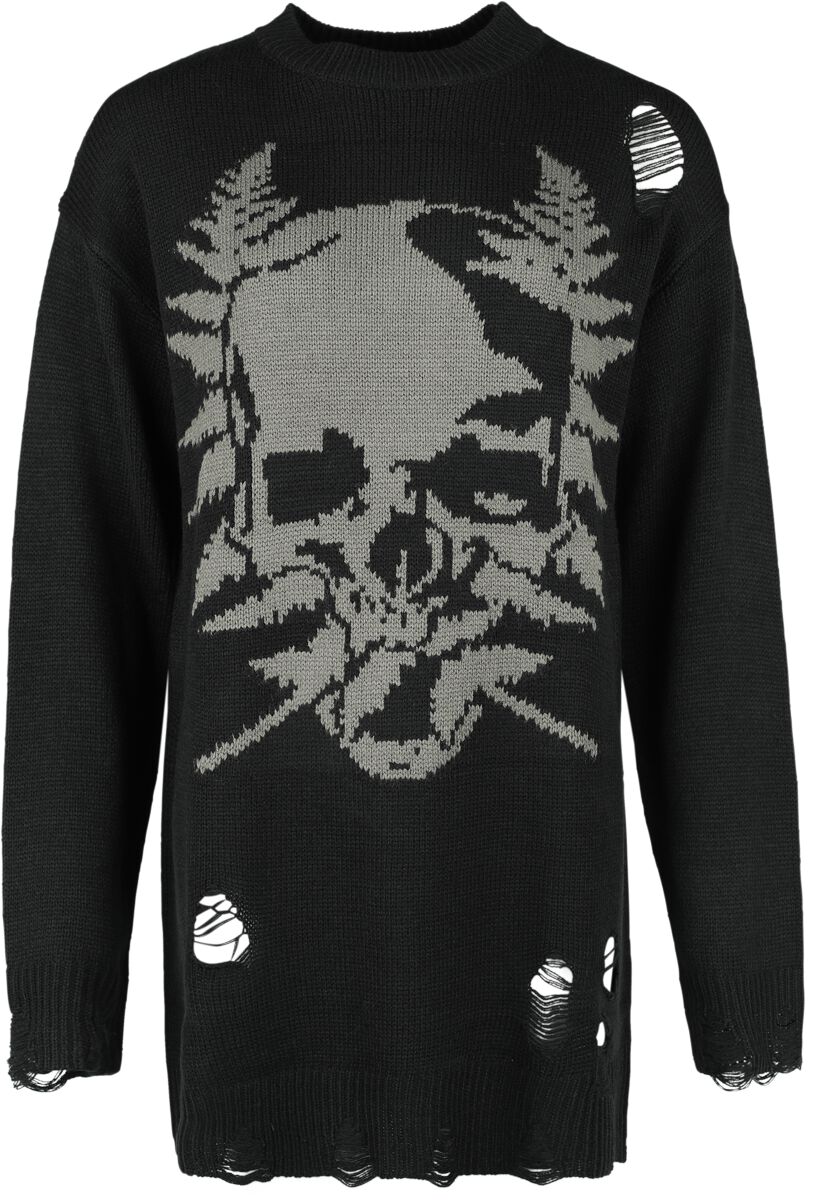 Image of Maglione Gothic di KIHILIST by KILLSTAR - Cause Fear Knit Sweater - S a XXL - Unisex - nero