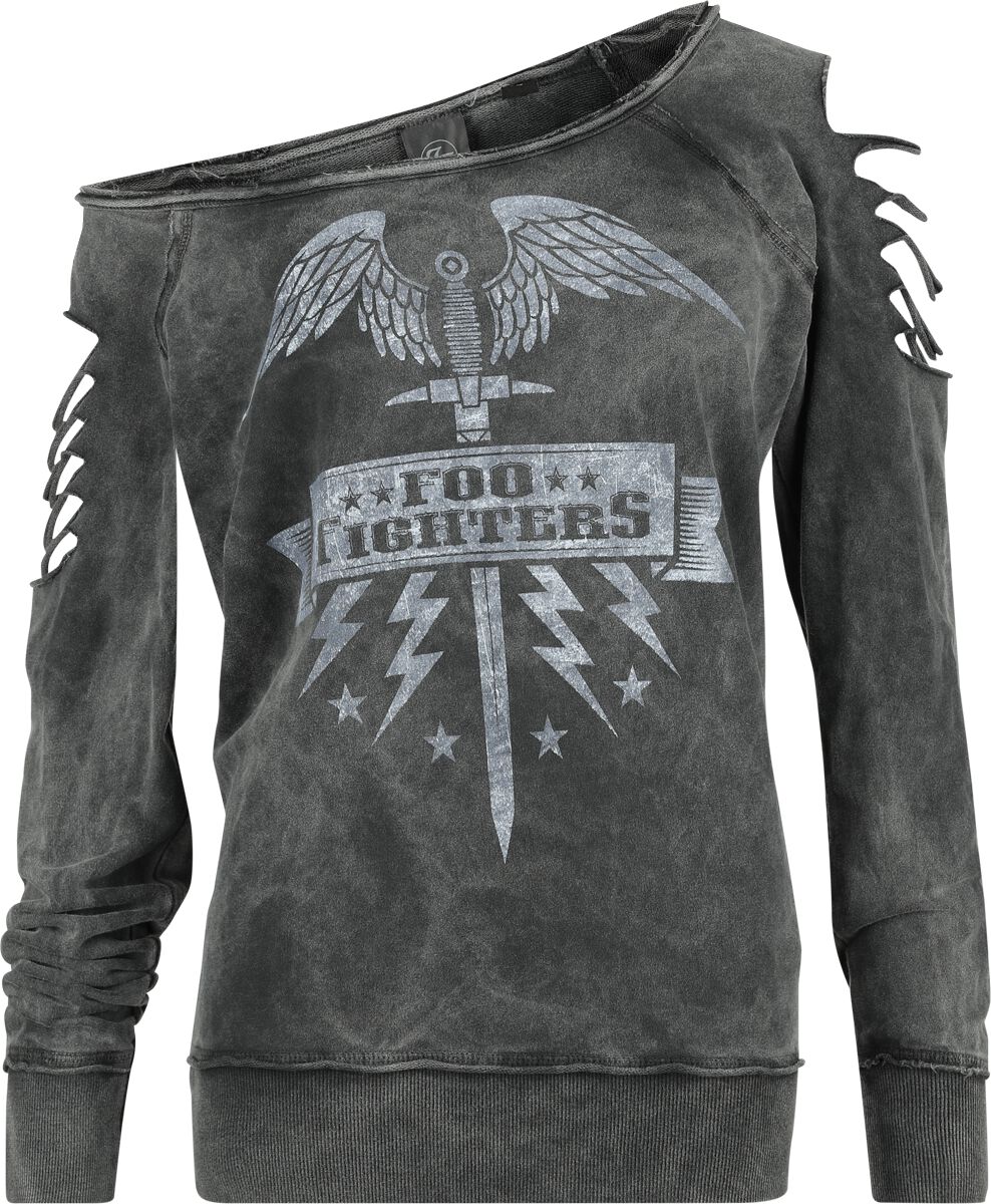 Foo Fighters Sweatshirt - Sword - S bis XXL - für Damen - Größe XL - schwarz  - EMP exklusives Merchandise!
