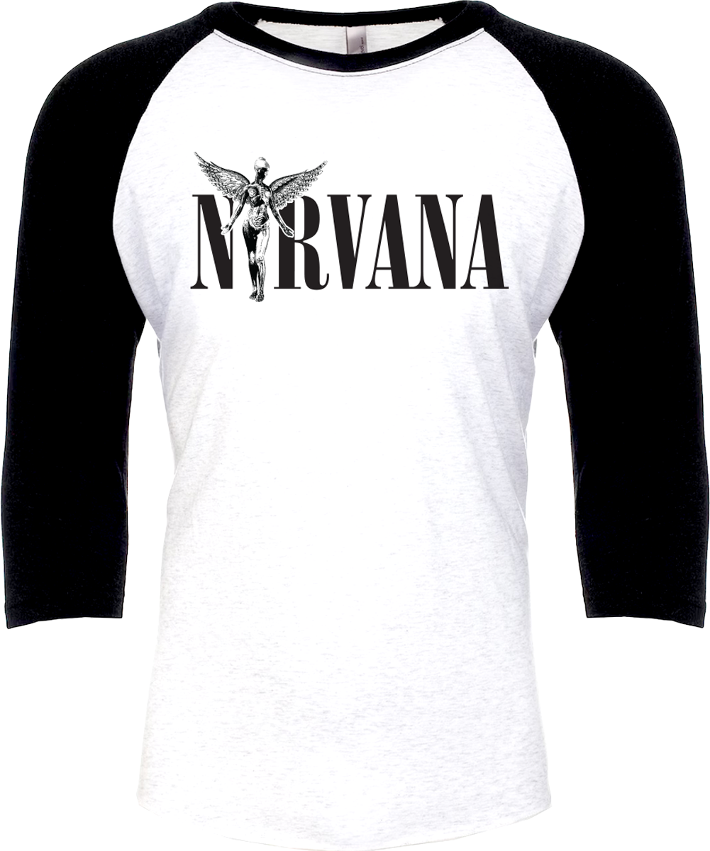 Nirvana - In Utero - Langarmshirt - weiß| schwarz