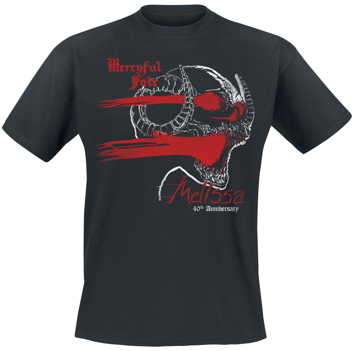 Mercyful Fate - Melissa 40th Anniversary Cross - T-Shirt - schwarz