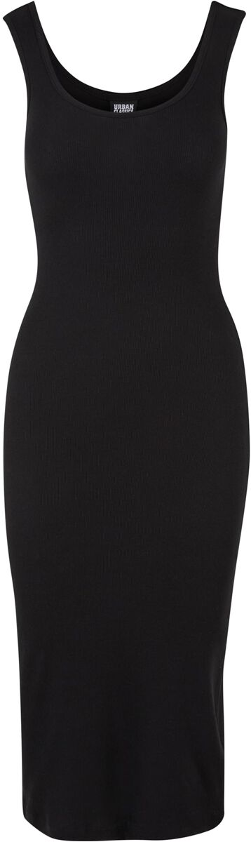 Levně Urban Classics Ladies Rib Top Dress Šaty černá