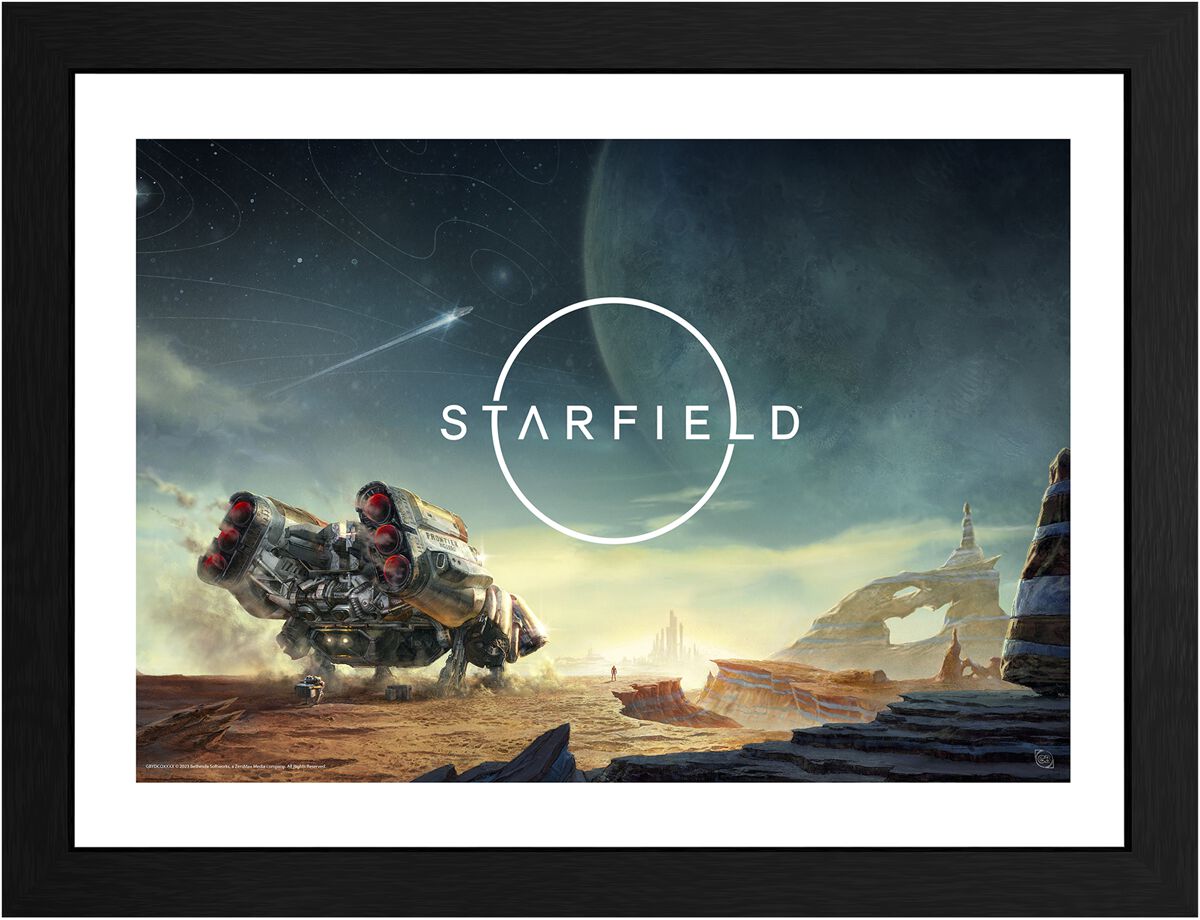 Starfield Landing Poster multicolor