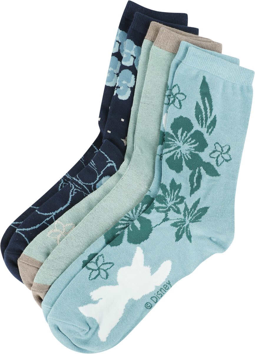 Lilo & Stitch - Disney Socken - Cosmic Vibes - EU35-38 bis EU39-42 - für Damen - Größe EU 39-42 - multicolor  - EMP exklusives Merchandise!