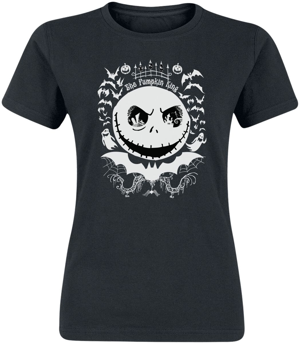 Image of T-Shirt Disney di Nightmare Before Christmas - Jack - S a XXL - Donna - nero
