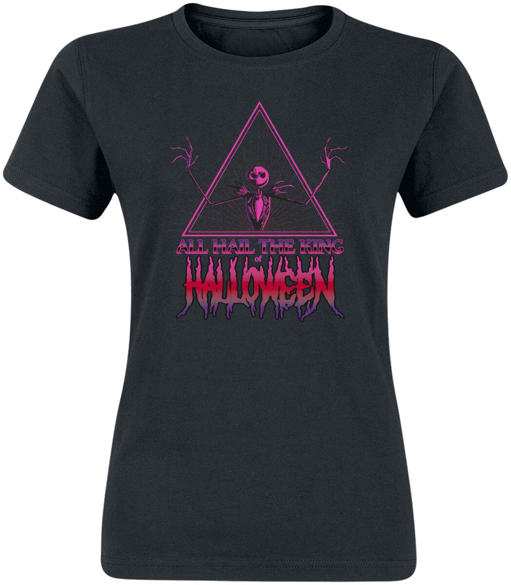 The Nightmare Before Christmas - Disney T-Shirt - Halloween Jack - S bis XXL - für Damen - Größe XXL - schwarz  - Lizenzierter Fanartikel